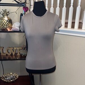 Hollister Taupe Short Sleeve Tee